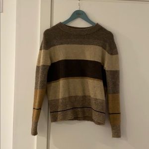 James Perse Stripe Mohair Sweater